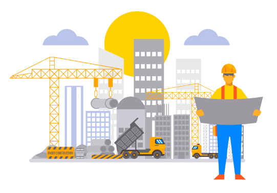 Flat Design Construction